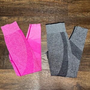 PINK Victoria's Secret Pink and Gray Leggings Women’s Small